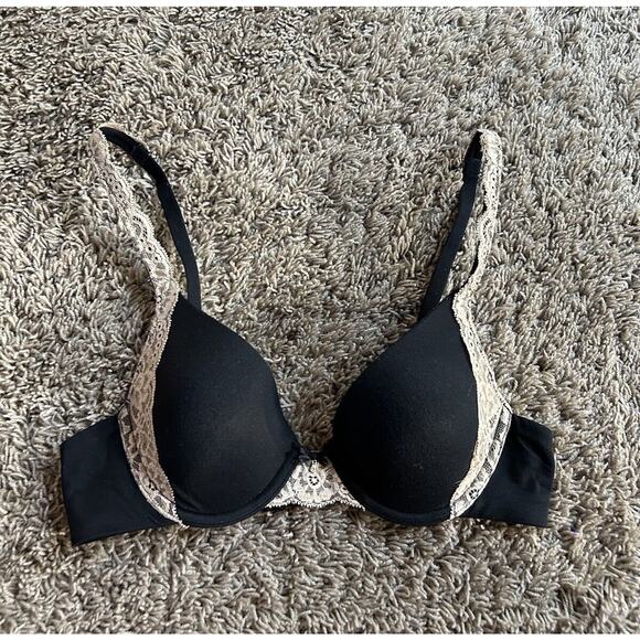 SOMA 34A BRA Black With LACE Convertible Straps J24 - Picture 2 of 7